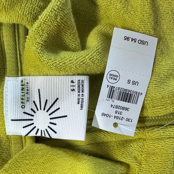 Aerie Offline Yellow Half-Zip Sweater Sweatshirt Top - Picture 6 of 6